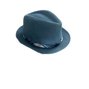 Toby NYC Kids Boys Blue Fedora Hat Blue ( 2-4 yrs old )